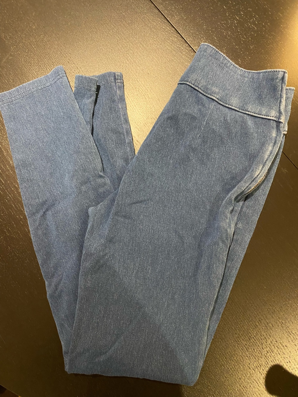 SHEIN Blue High-Waist Slim Jeans